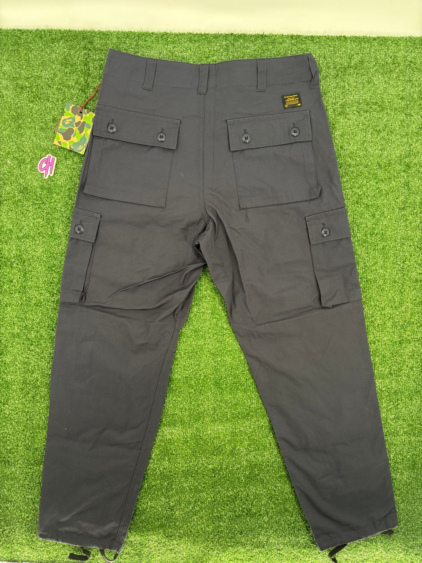 Bape 'Dev-Ops' Nevy Cargo Pants Size Large