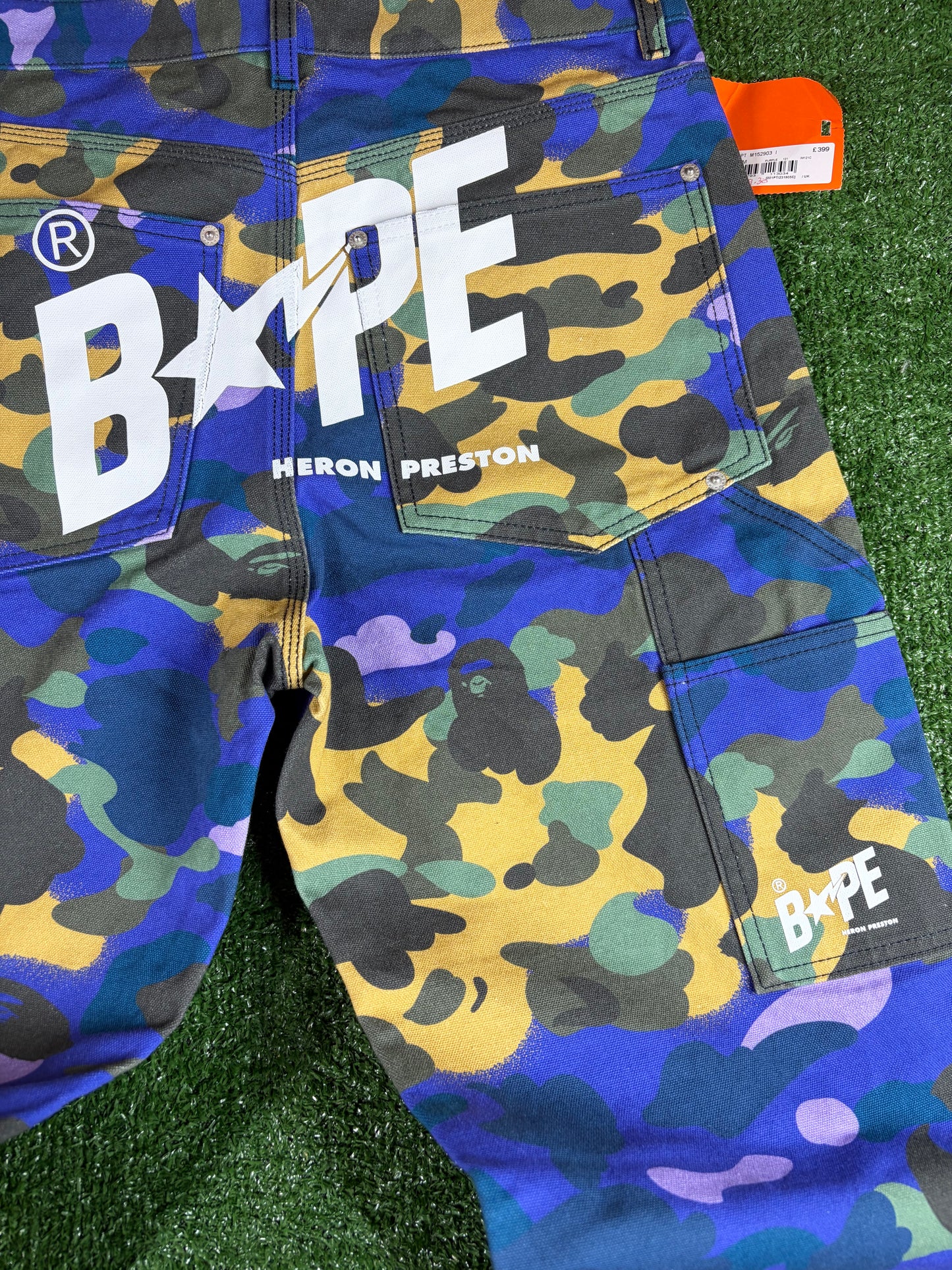 BAPE x Heron Preston 1st Camo Duck Painter Pants Small