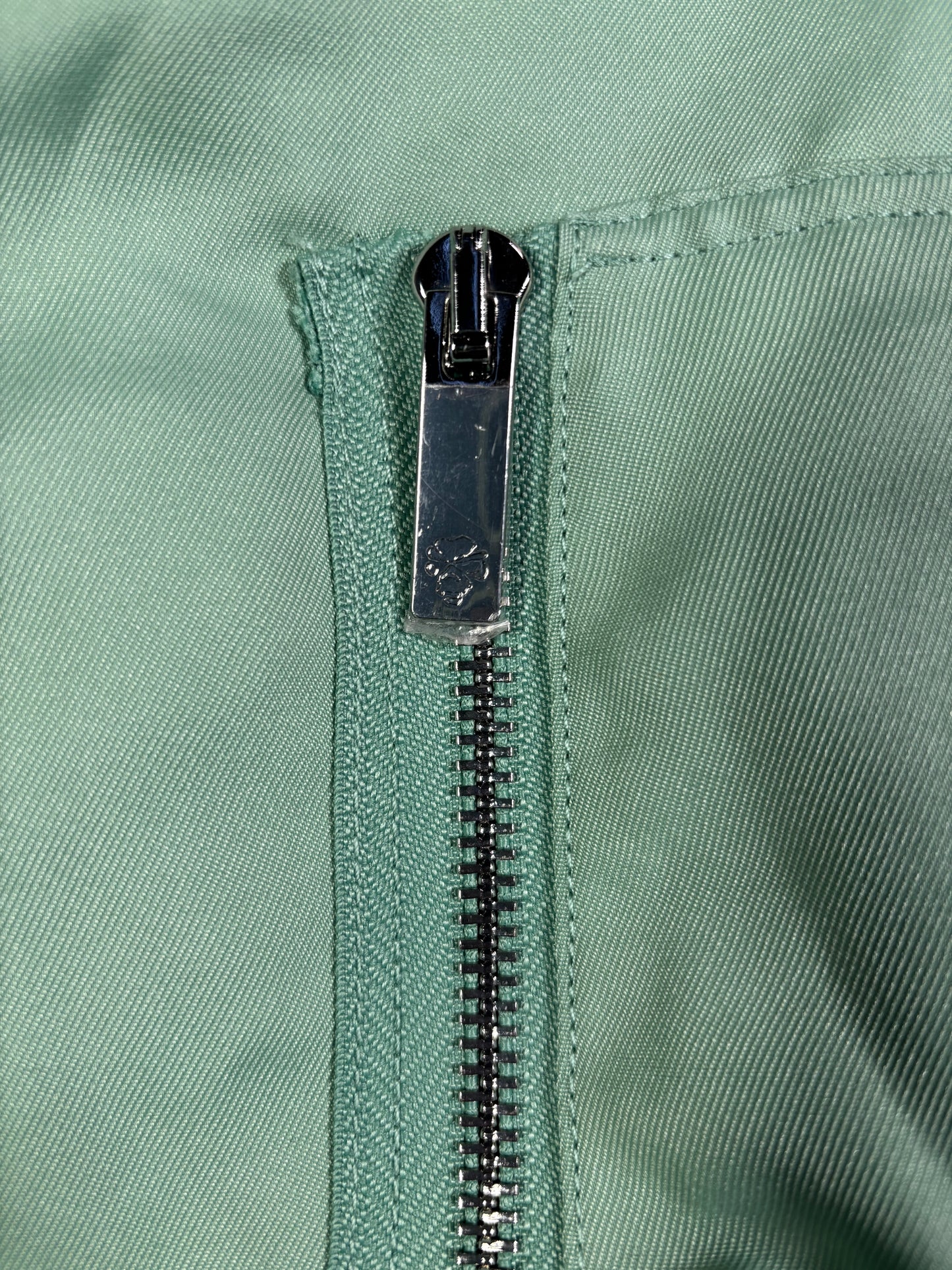 Bape Black Teal Satin Bomber Jacket Size Large (MSRP: $900.00)