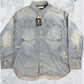 Mastermind Vs. Bape Light Oz Washed Denim Shirt Size Large