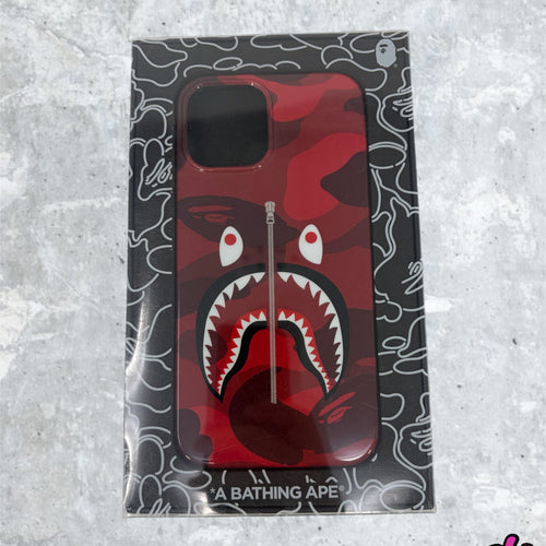 BAPE Color Camo Red Shark iPhone 12/12 Pro Case