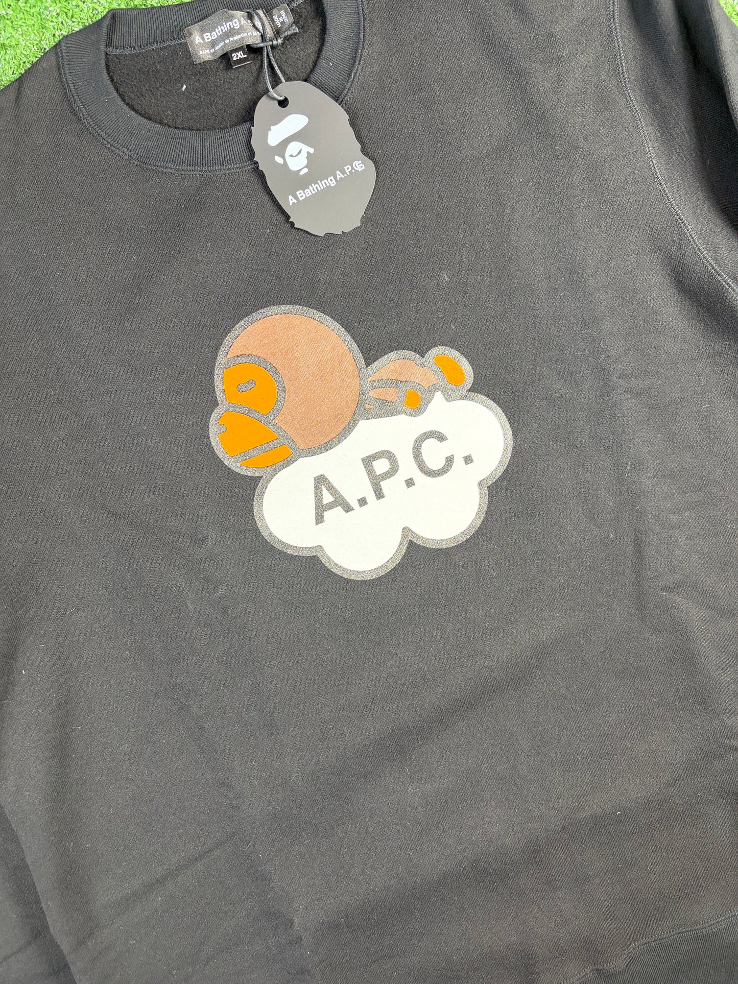 BAPE X APC Milo Cloud Crewneck Sweater Size XXL