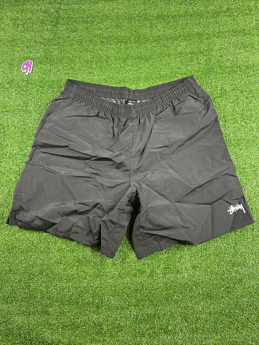 Stussy Brand New Men's Black Nylon Swim Shorts - Size XL