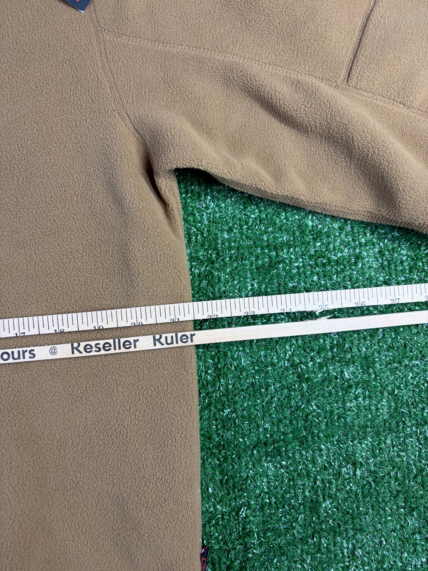 BAPE PolarTech Wide Fit Beige Crewneck Size Large