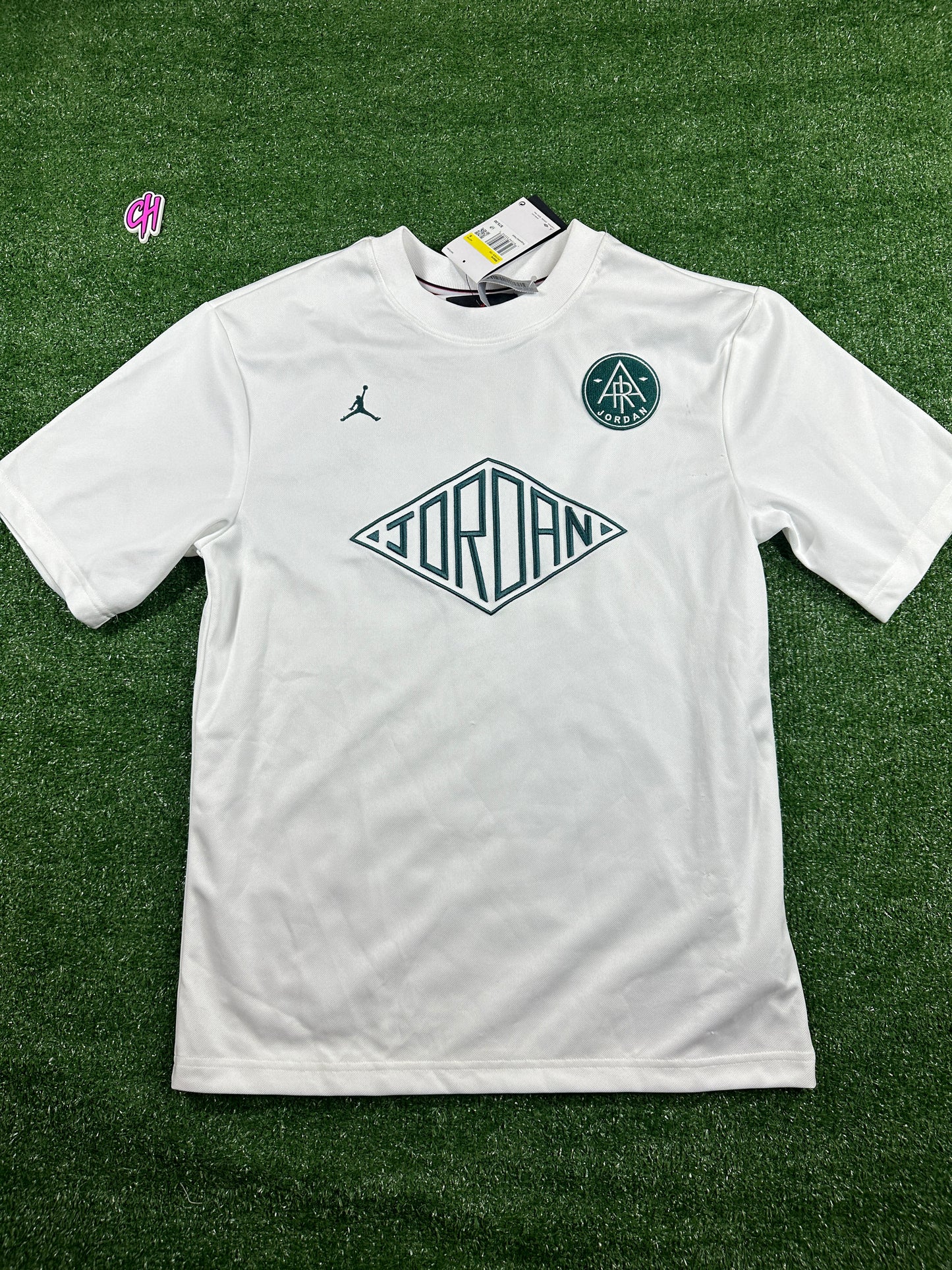 Air Jordan Essentials S/S Men's White T-Shirt (Stained) - Size Small