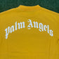 Palm Angels Classic Shark Design Yellow T-Shirt Size XS