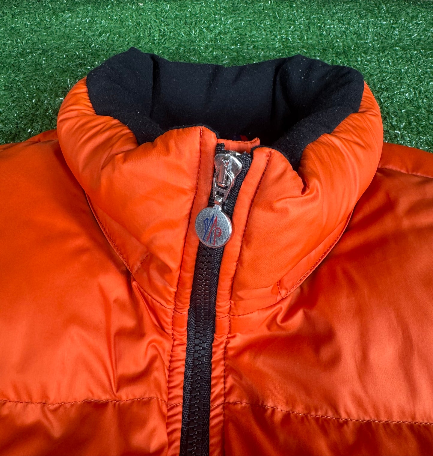Moncler Orange Maya Puffer Down Coat Jacket (Pre-Owned)