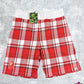 BAPE London Exculsive Red Check Sweatshorts Size XL