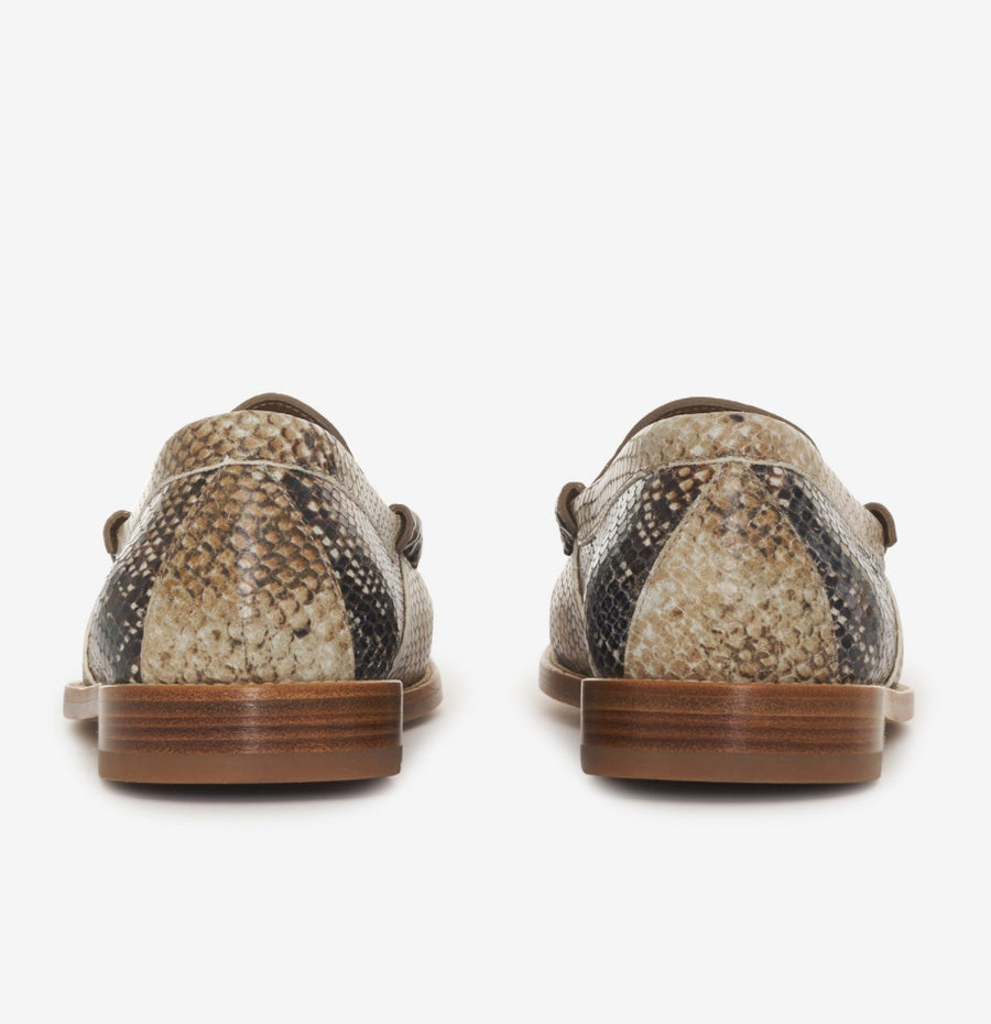 Rhude Men's Slip On Snakeskin Penny Loafer Size 12M MSRP $740