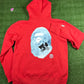 Bape X E.T. Ape Head Red Full Zip-Up Hoodie Size XL