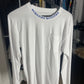 Chrome Hearts Blue Neck Logo White L/S Shirt - Size Medium Brand New
