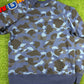 BAPE Color Camo Navy Embroidery Shark Crewneck Large