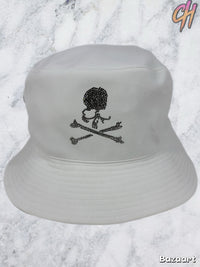 Mastermind World X Swarovski White Bucket Hat Size Medium (MSRP: $800.00)