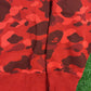 BAPE Color Camo College Red Crewneck Sweater Size XXL