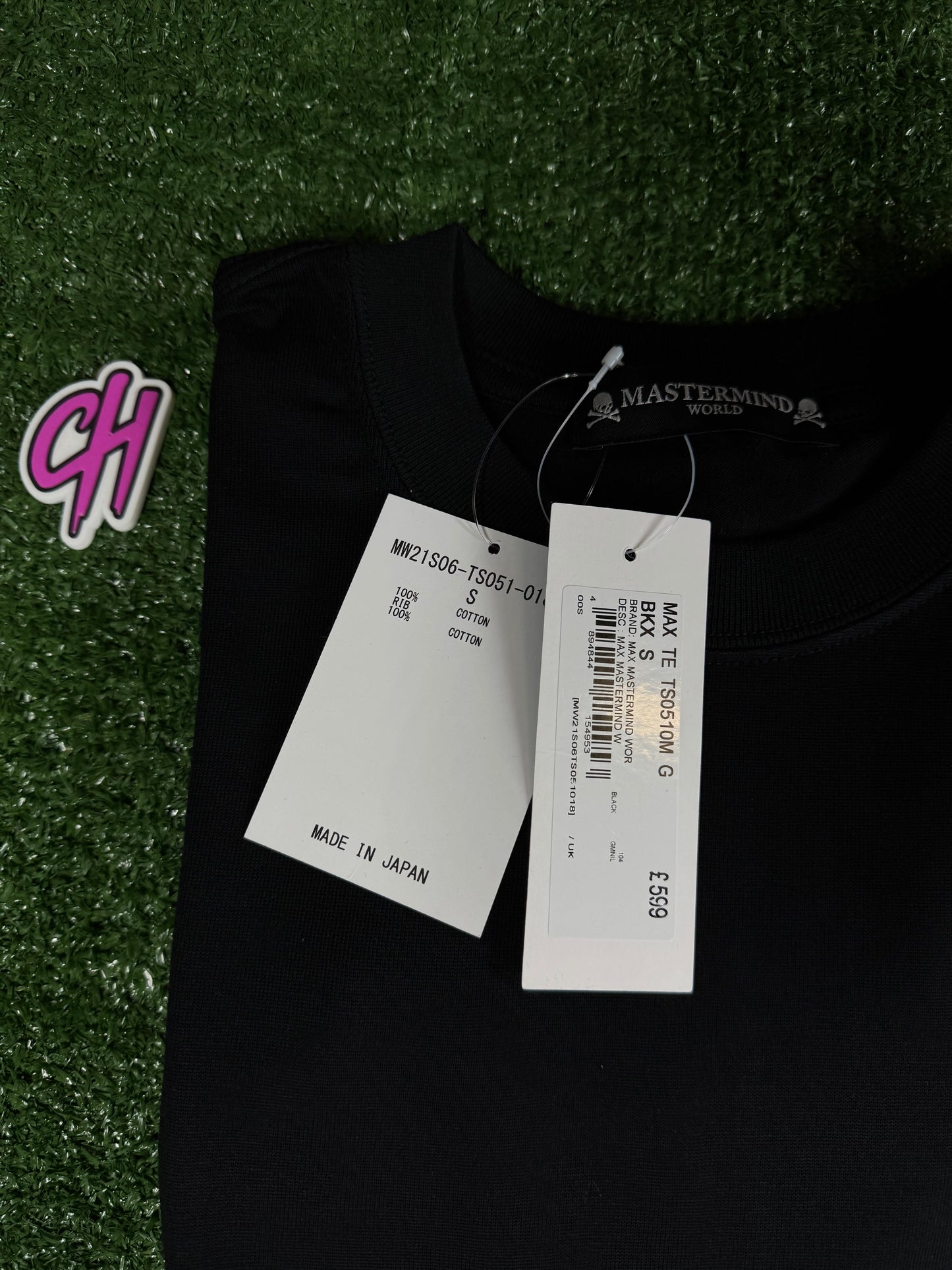 Mastermind World Boxy High Black S/S T-Shirt Size Small