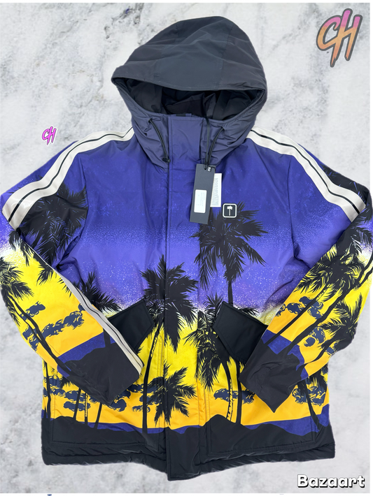 Palm Angels 'Palm Sunset' Track Ski Jacket Size XL (MSRP: $1,775.00)
