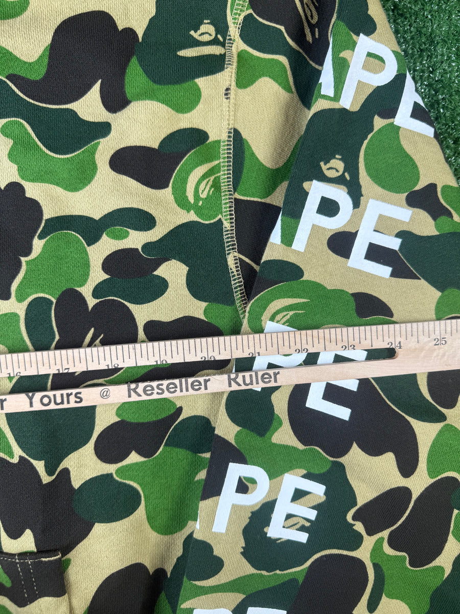 BAPE Big ABC Camo Relaxed Fit Full Zip Hoodie Size XL