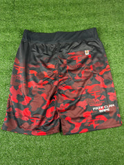 Bape X Faze Clan Red Camo Game Shorts Size XL