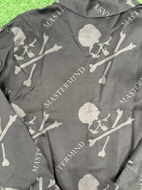 Mastermind World Silk Monogram Skull Button Down Size Large (MSRP: $2,490)