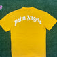 Palm Angels Classic Shark Design Yellow T-Shirt Size XS
