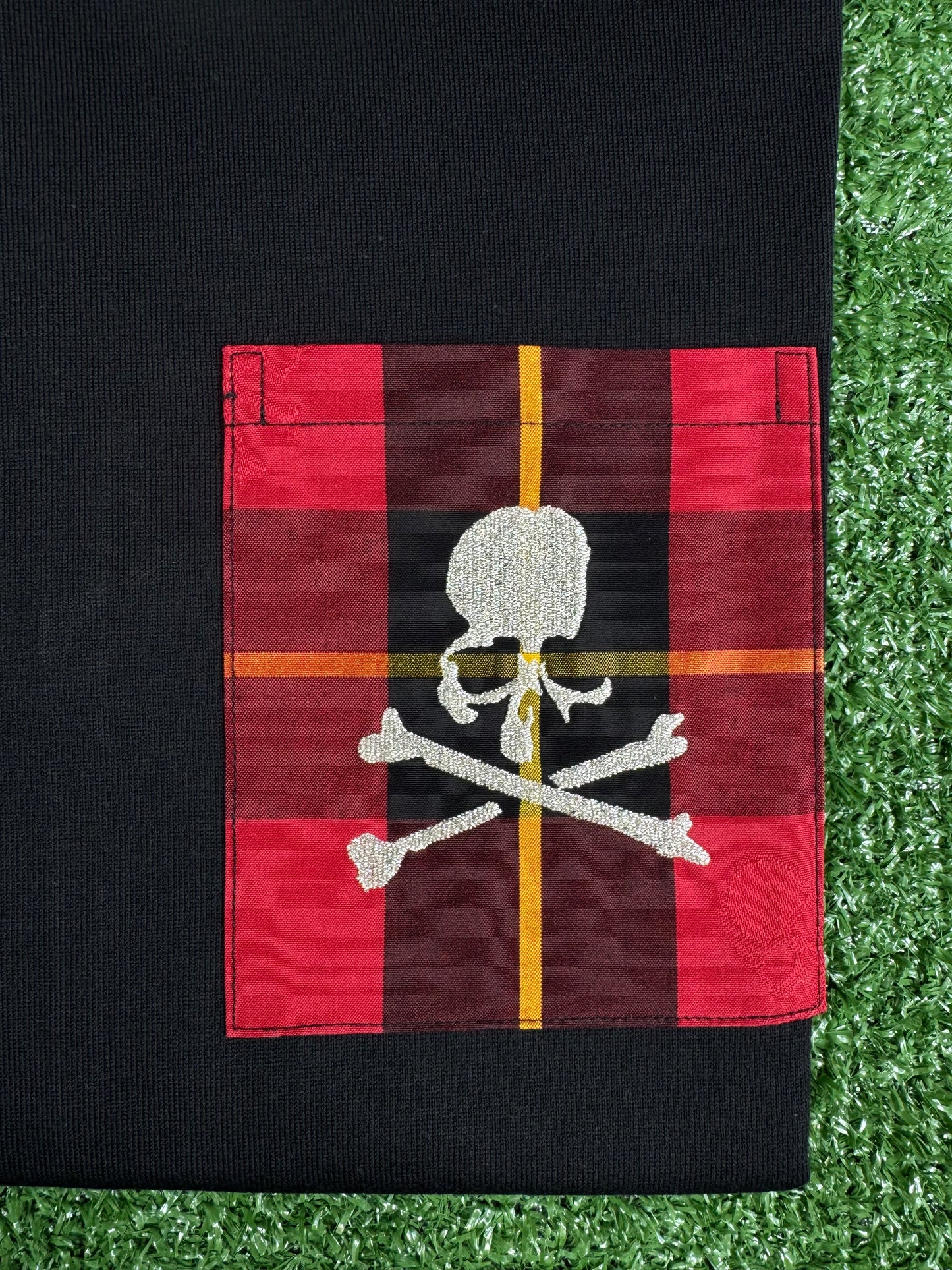 Mastermind Vs. Bape Red 2-Color Check T-Shirt Size Small