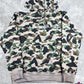 BAPE x A.P.C. Beige Camo Pullover Hoodie Size XXXL
