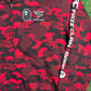 BAPE x Faze Clan Red Camo Full Zip Hoodie Size XXL