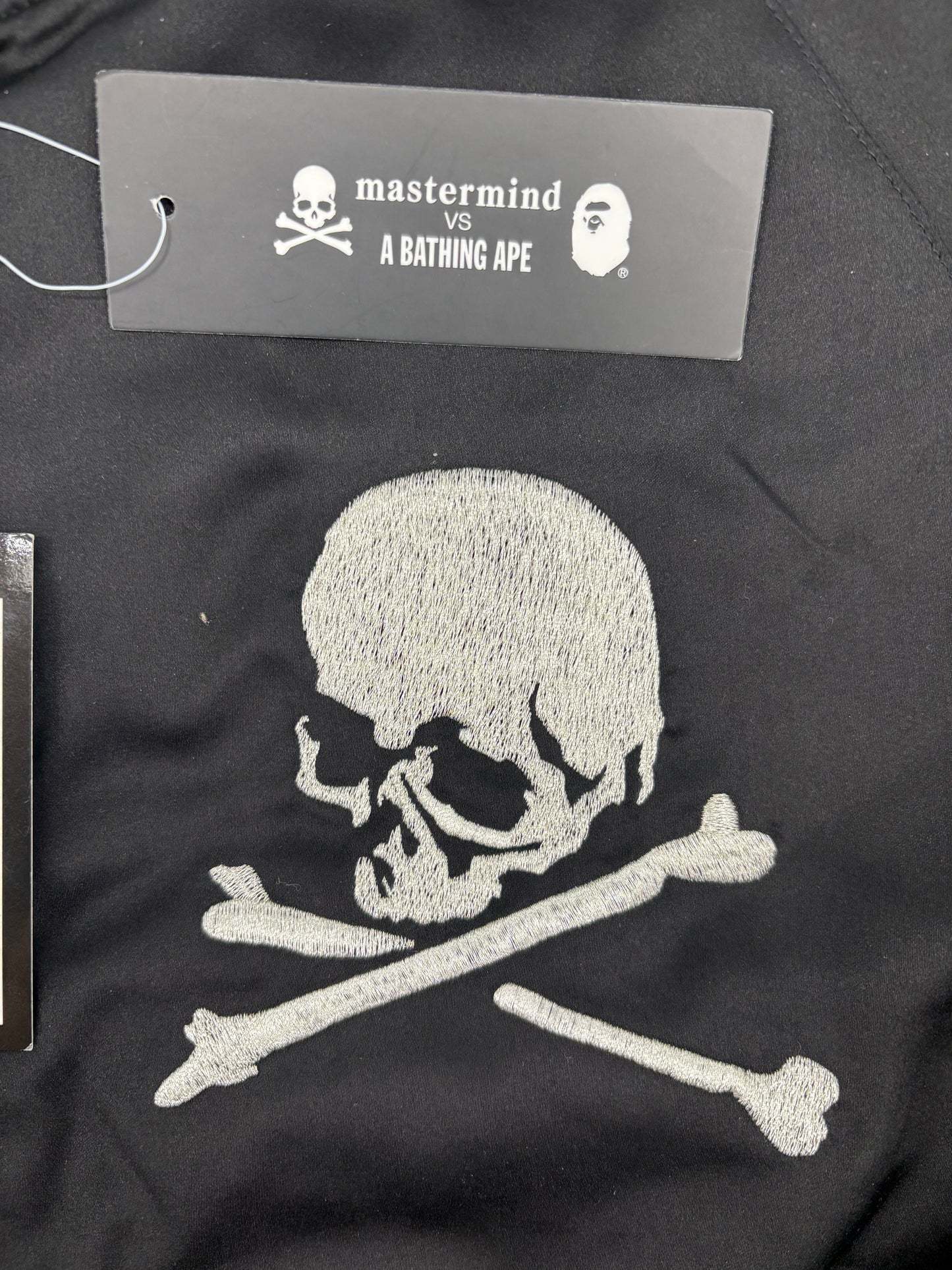 Mastermind World Black Silk Bomber Jacket Size Large (MSRP: $4,900)