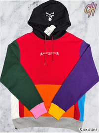 Mastermind World Vs. Bape Multi-Colored Red Hoodie Size Medium
