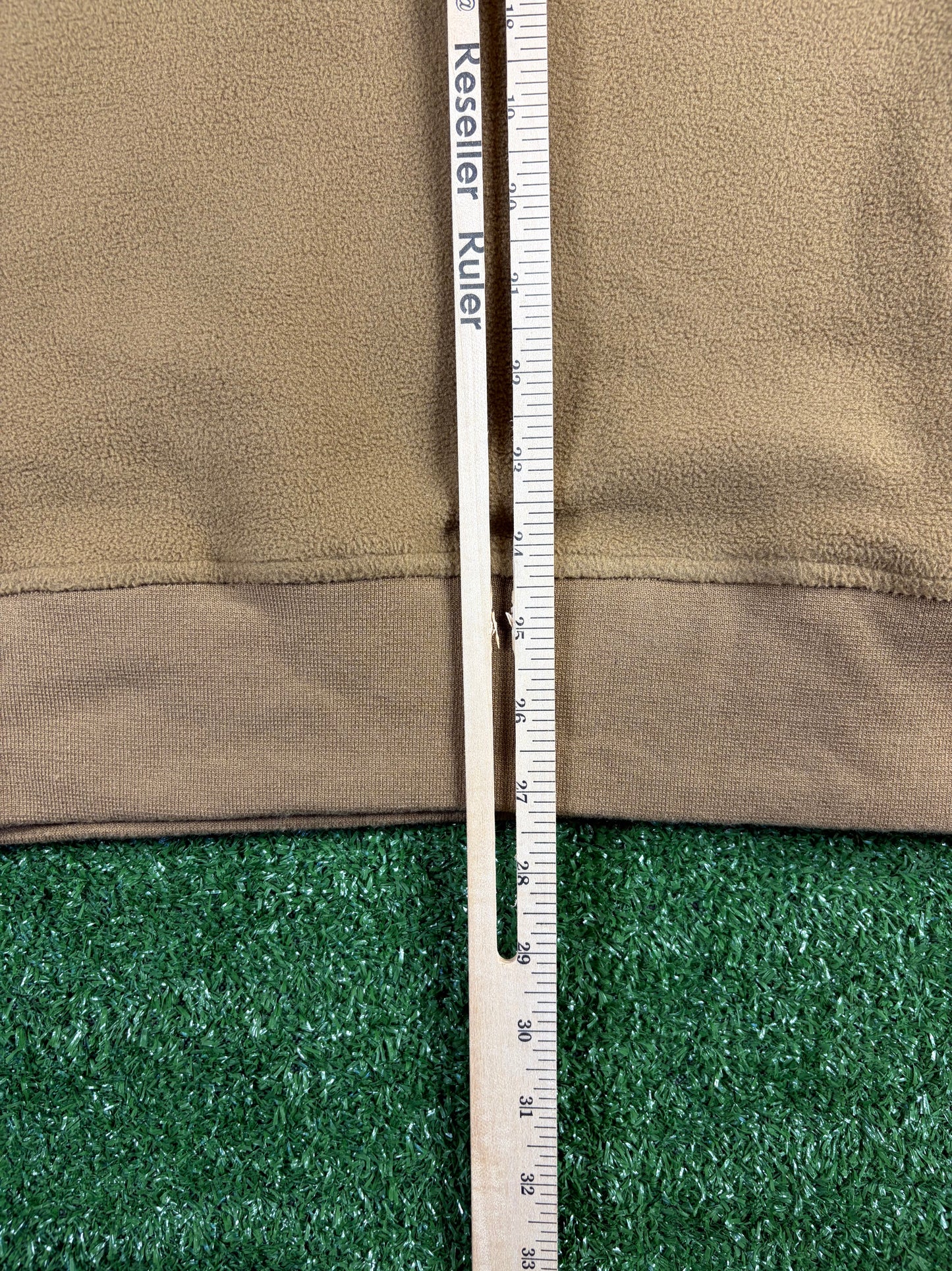 BAPE PolarTech Wide Fit Beige Crewneck Size Large