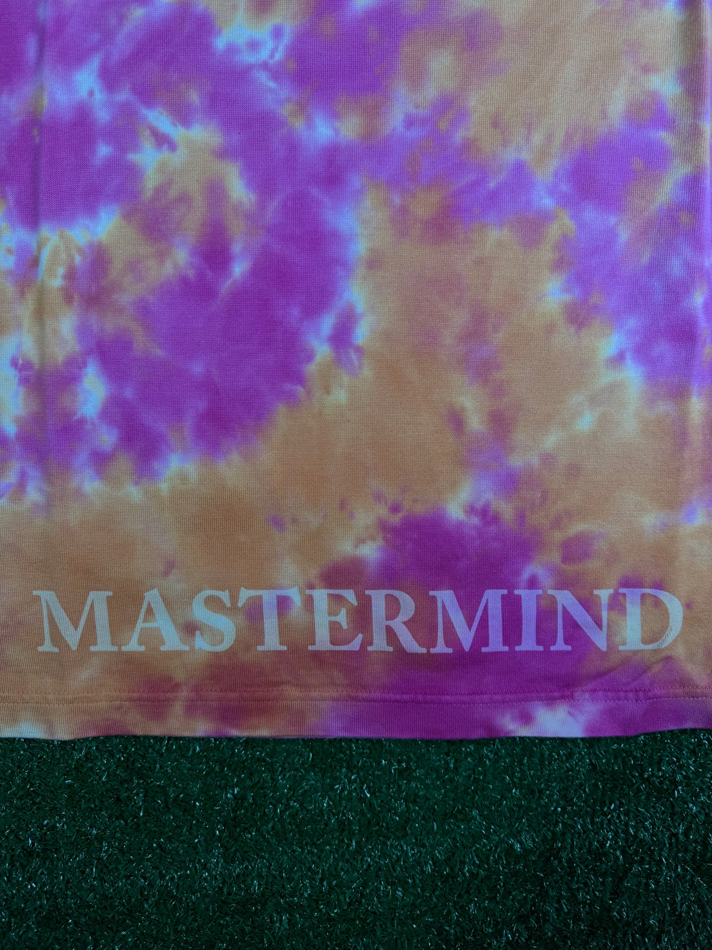 Mastermind Vs. Bape Orange Tie-Dye S/S T-Shirt Size Small
