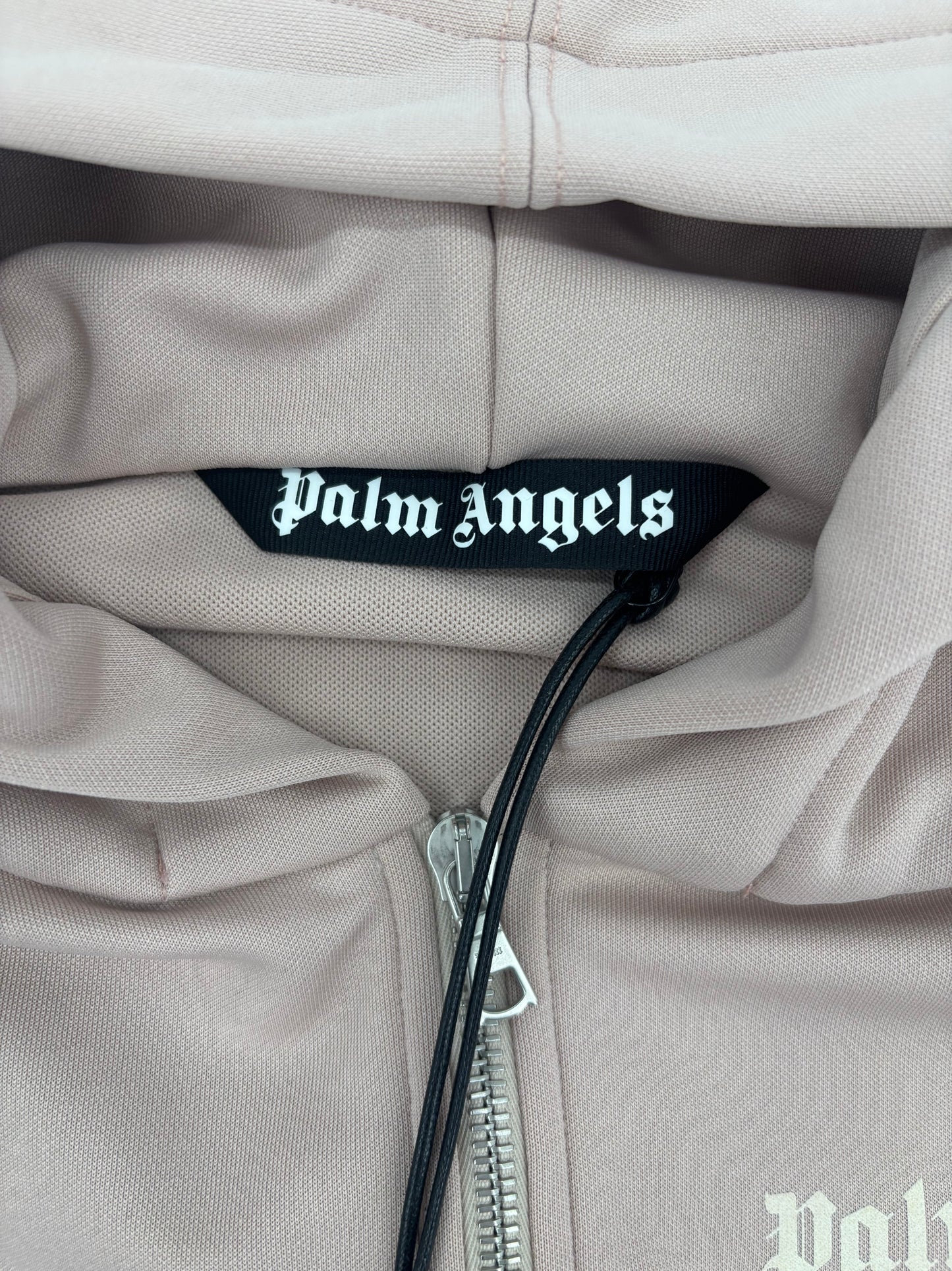 Palm Angels Two Tone 'Beige/Rose' Hooded Track Jacket Size XL (MSRP: $625.00)