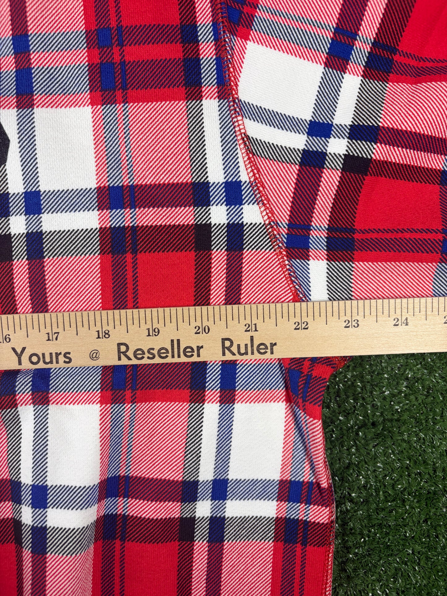 Bape London Plaid Check RLX Crewneck Sweater Size Small