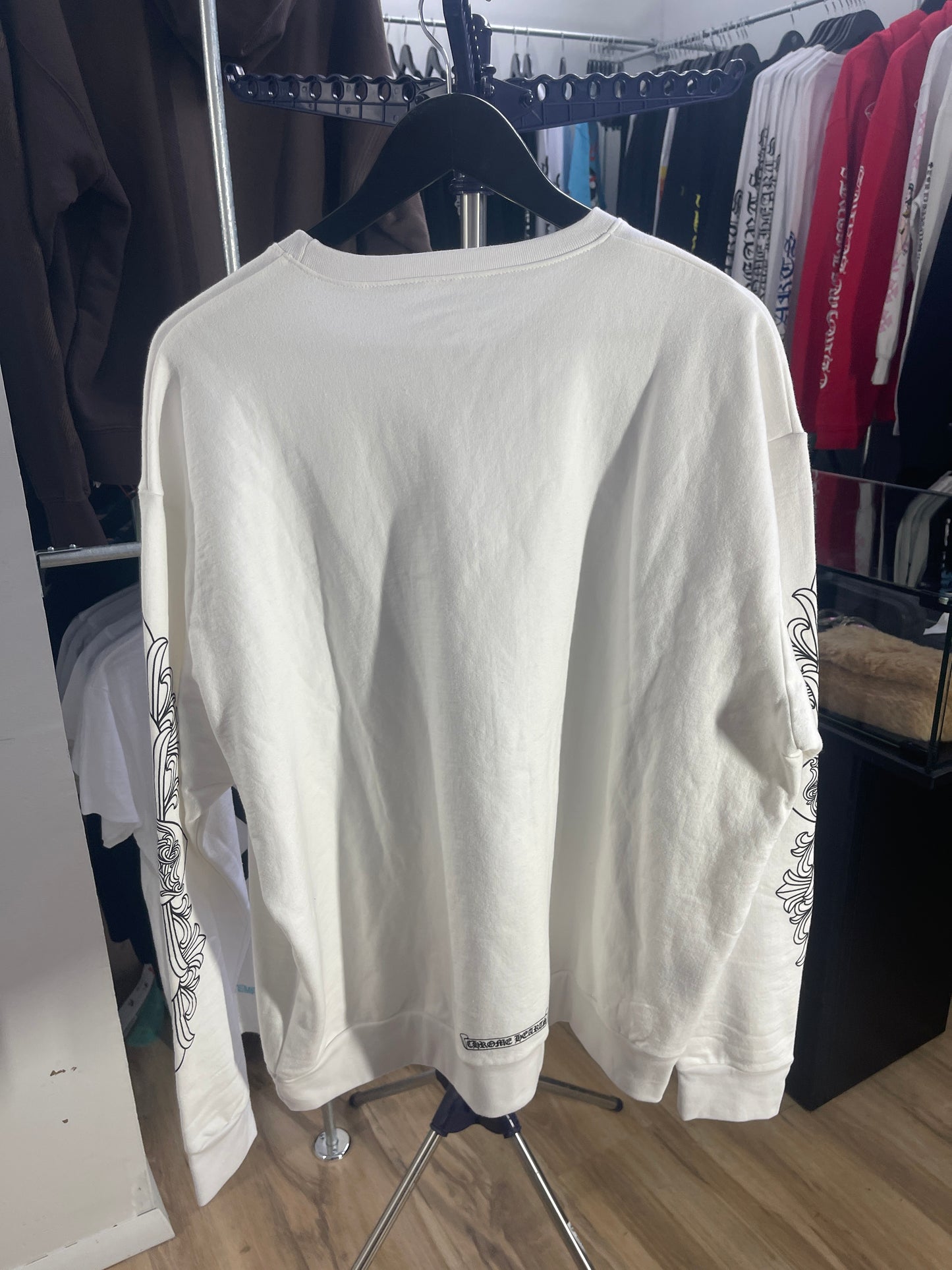 Chrome Hearts LOVE YOU Letter Sweatshirt White