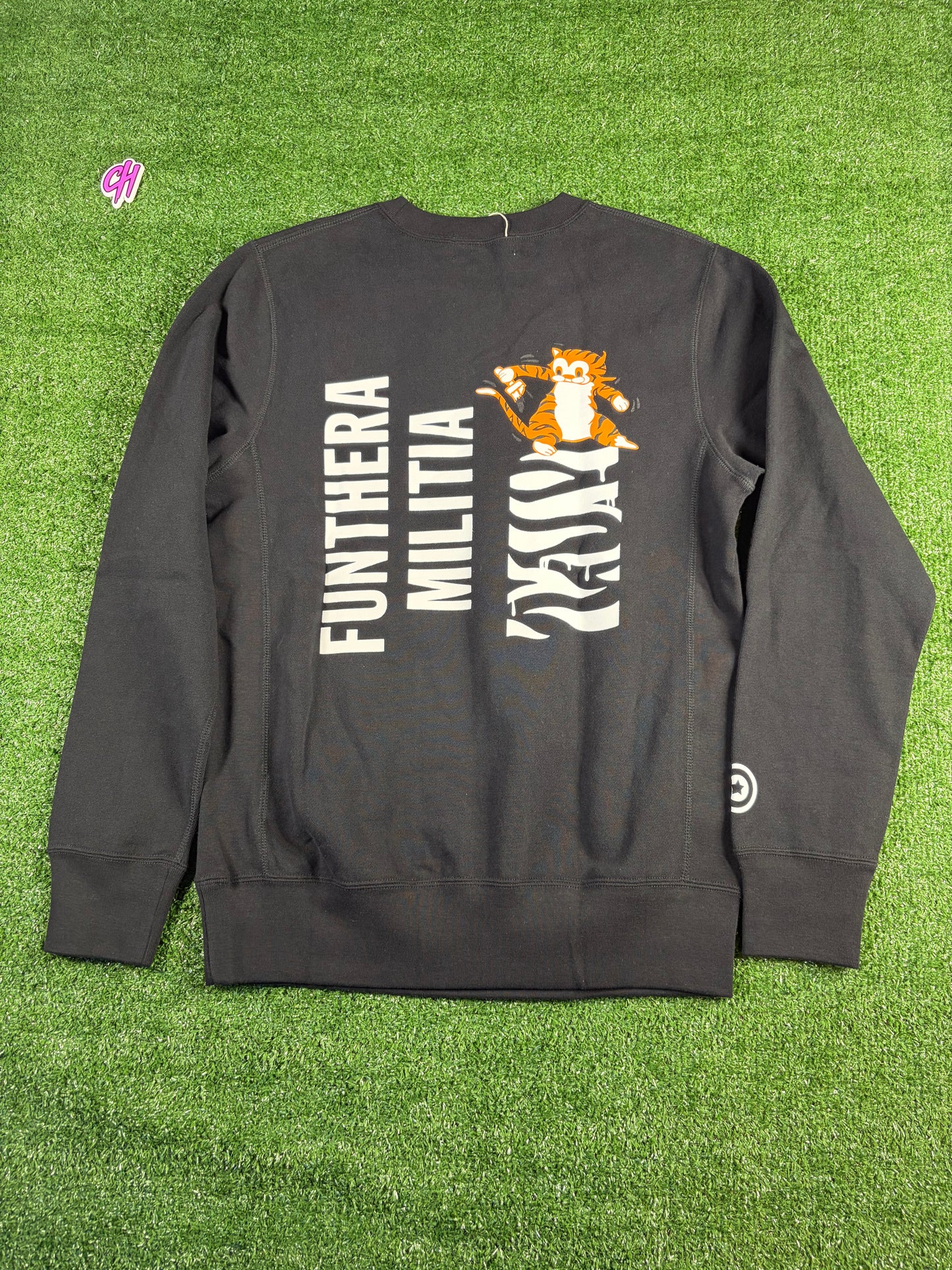 Bape Tiger Black Crewneck Sweater FW21 Size Small