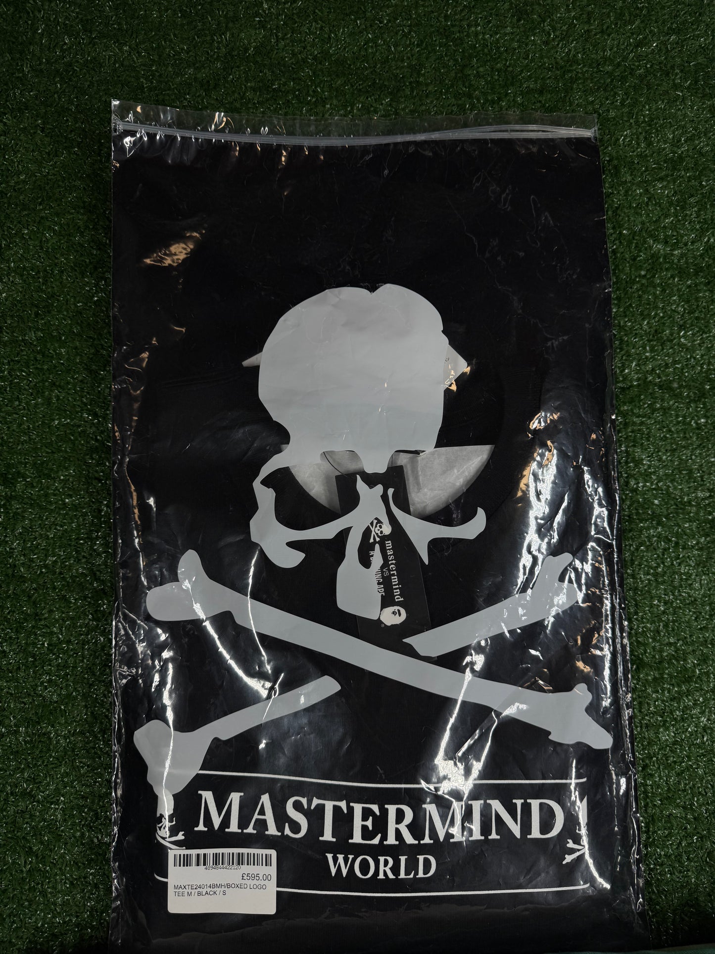 Mastermind Vs. Bape Boxed Logo Black S/S T-Shirt Size Large