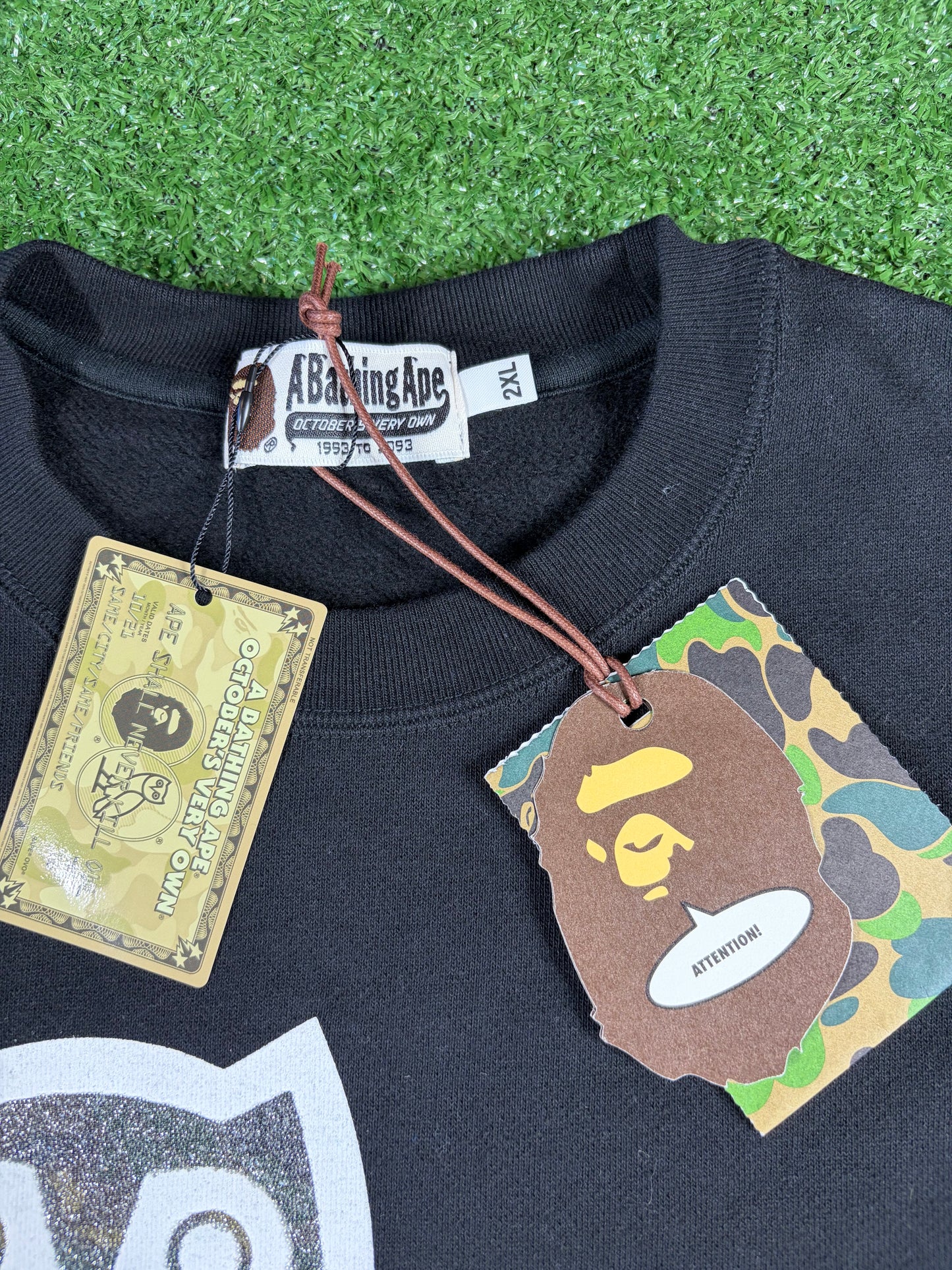 BAPE X OVO Glass Beads Woodland Camo Crewneck XXL