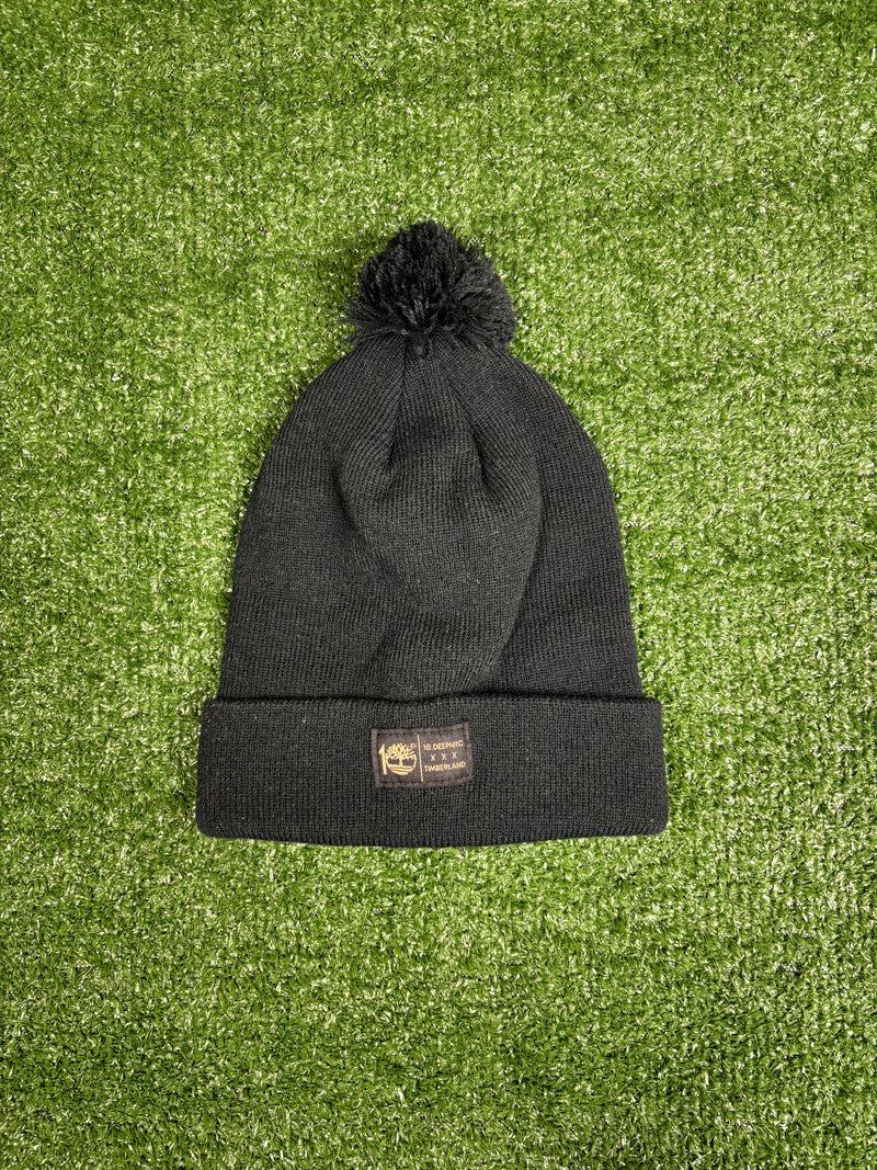 10 Deep NYC X Timberland Pom-Pom Black Beanie