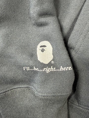 BAPE x E.T. Ape Head Full Zip-Up Black Hoodie XXL