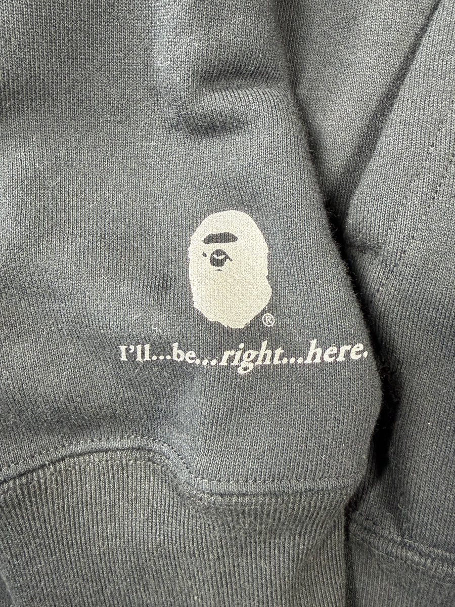 BAPE x E.T. Ape Head Full Zip-Up Black Hoodie XXL