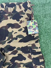 Bape 1st Camo 'Dev-Ops' Green Cargo Pants Size Large