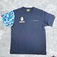 BAPE X Pagani Navy Blue ABC Camo T-Shirt Size Small