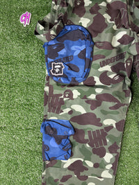 Bape X Undefeated Multi-Pouch Camo Cargo Pants Large