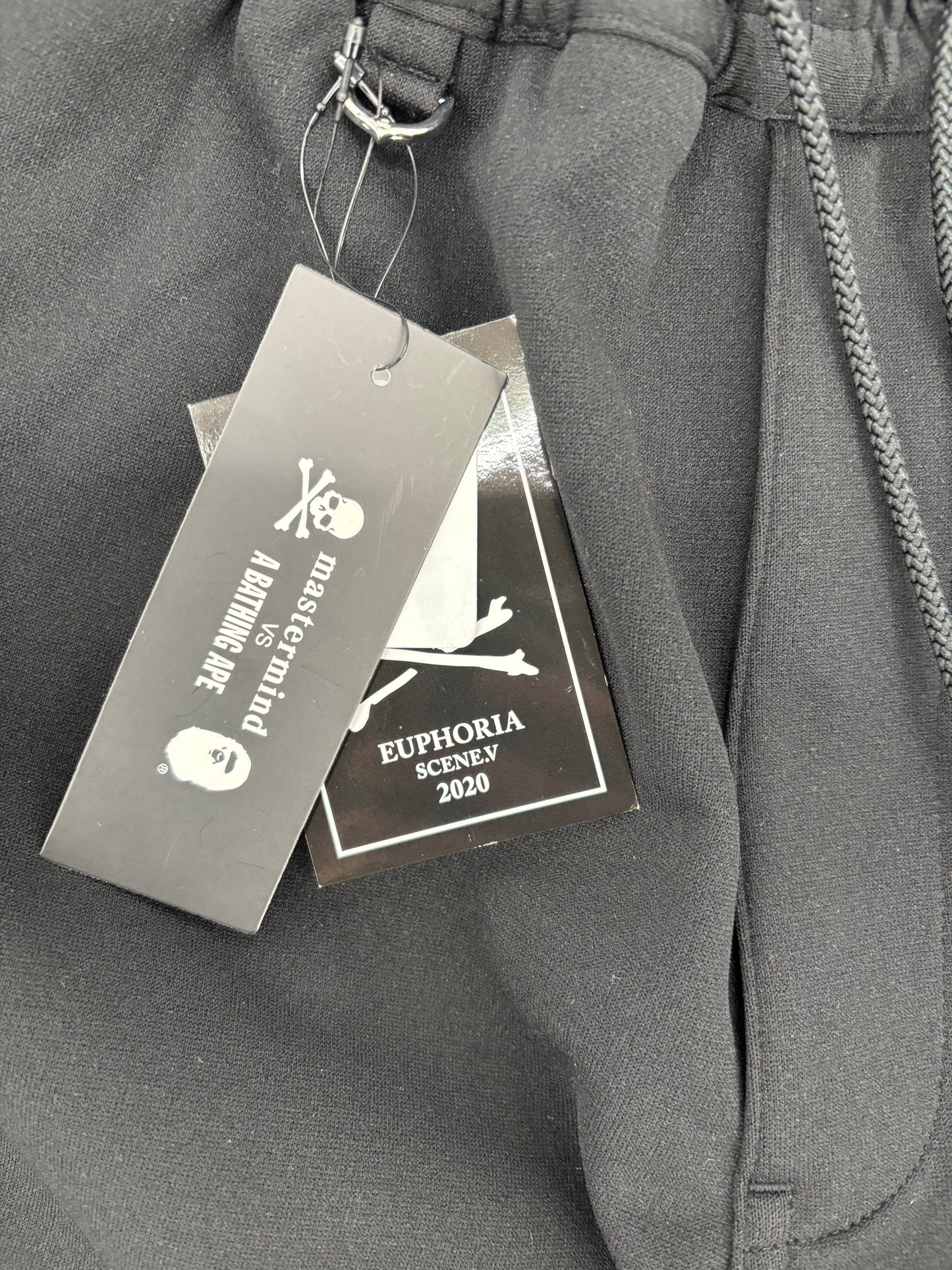 Mastermind World Ribbed Black Cargo Sweatpants Size Medium (MSRP: $1,149)