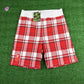BAPE London Exculsive Red Check Sweatshorts Size XL