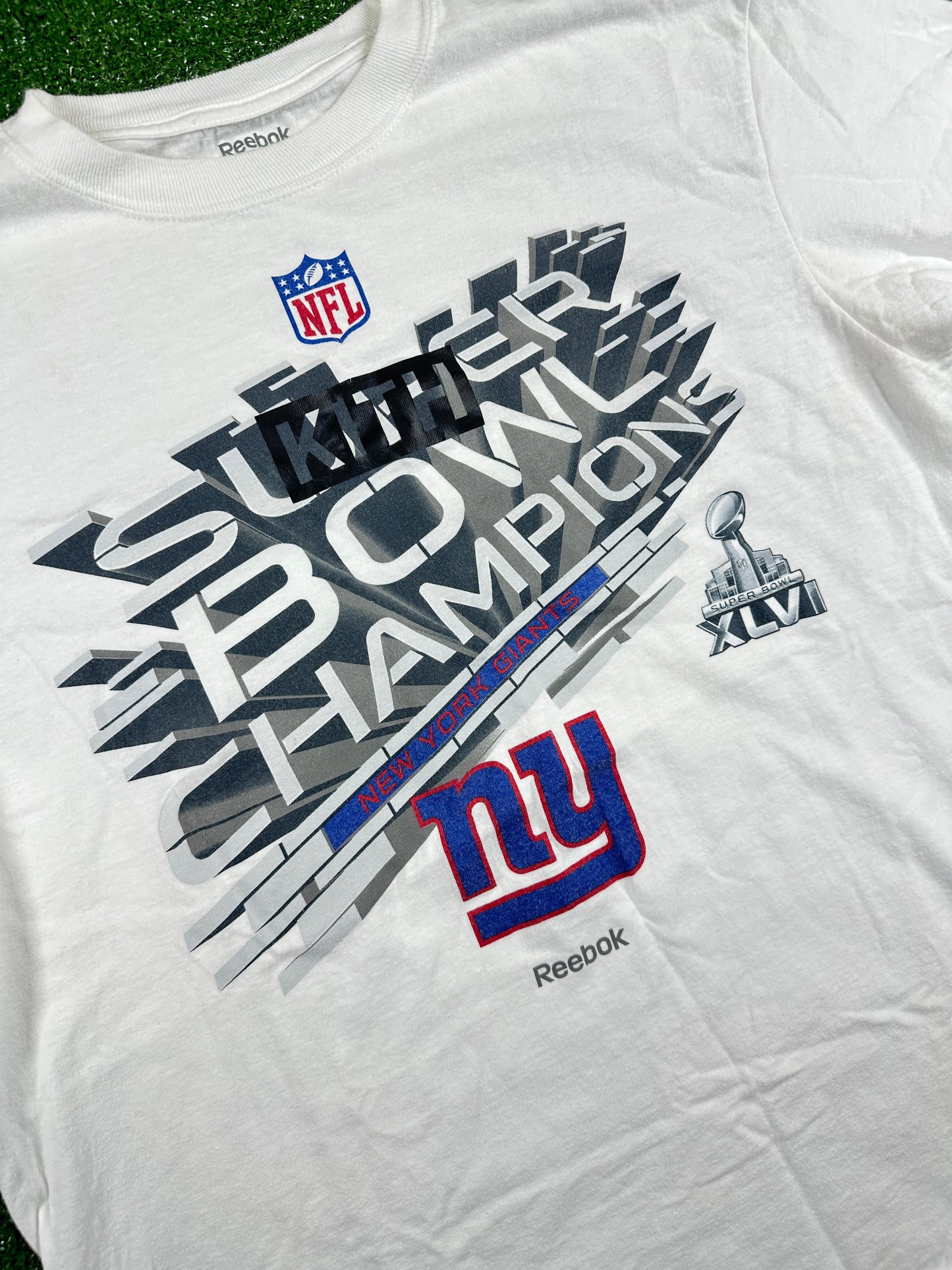 Reebok NFL New York Giants Super Bowl T-Shirt (USED) - Size XL