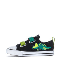 Chuck Taylor All Star Dinos Easy On, Black/White/Neon Mantis Green Size 5 A15900F