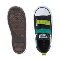 Chuck Taylor All Star Dinos Easy On, Black/White/Neon Mantis Green Size 5 A15900F
