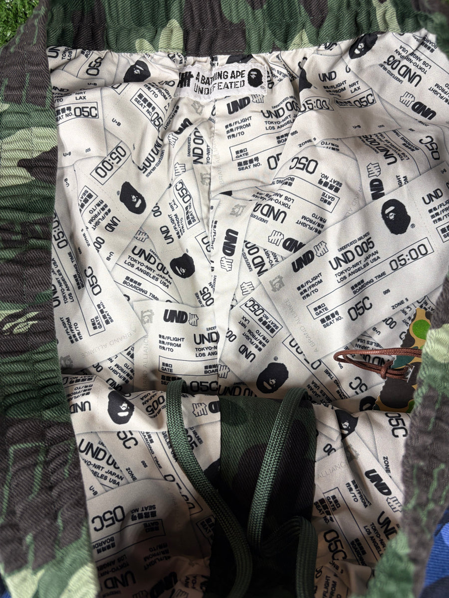 Bape x Undefeated Camo Flannel Cargo Pants Size XXL