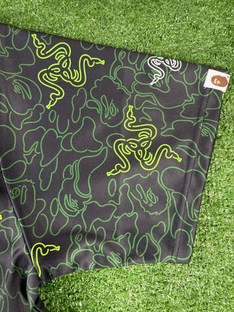 Bape X Razer Fading Neon Camo Team Tee Size Large